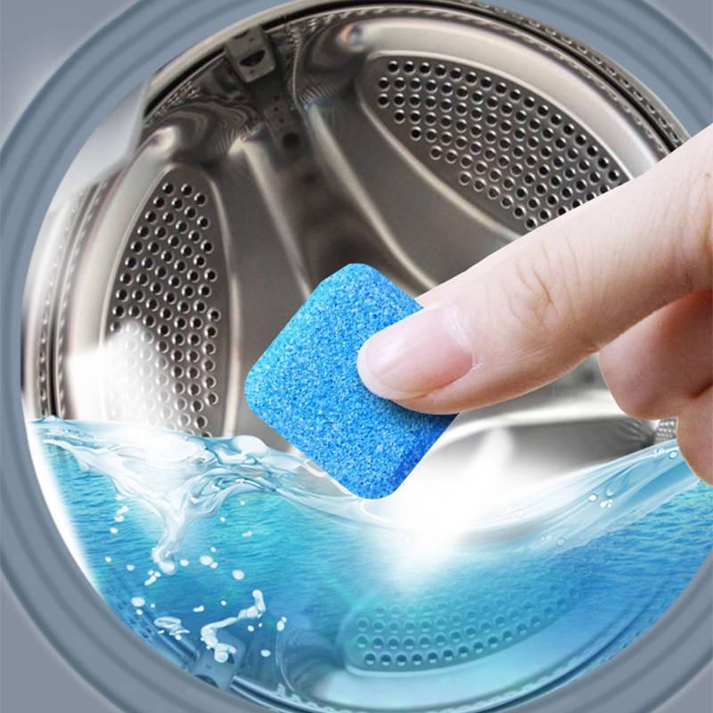 Pesukoneen säiliön antibakteeriset puhdistustabletit
