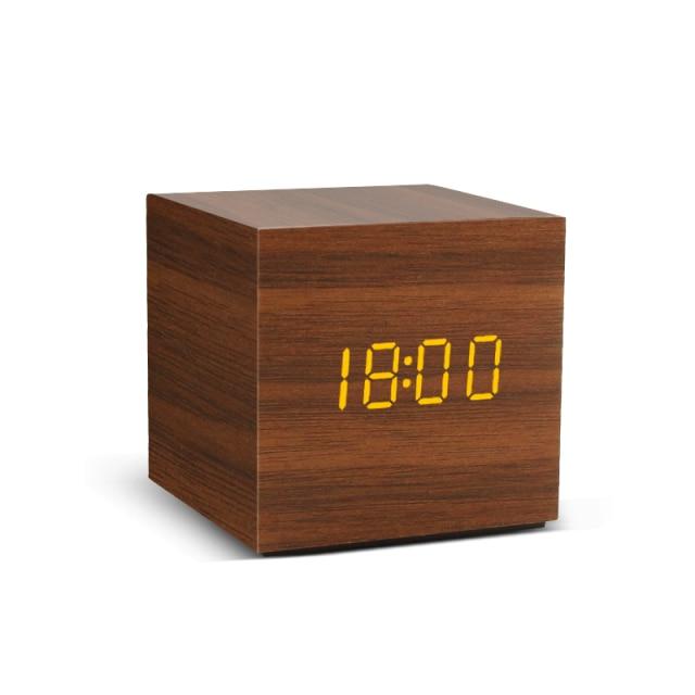 Wooden LED Alarm Clock