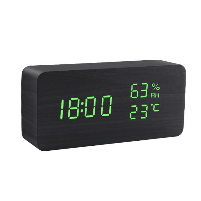 Wooden LED Alarm Clock